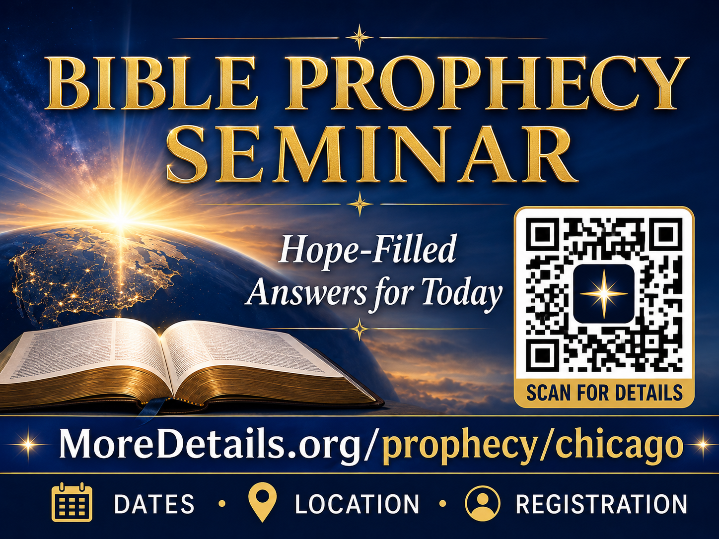 Reusable prophecy seminar sample sign